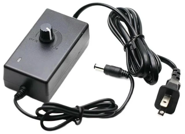 Alt view image 4 of 6 - DC Cooling Fan Speed Controller AC 110V-220V To DC 12V 3A Max,Adjustable Speed Regulated Power Supply 3A