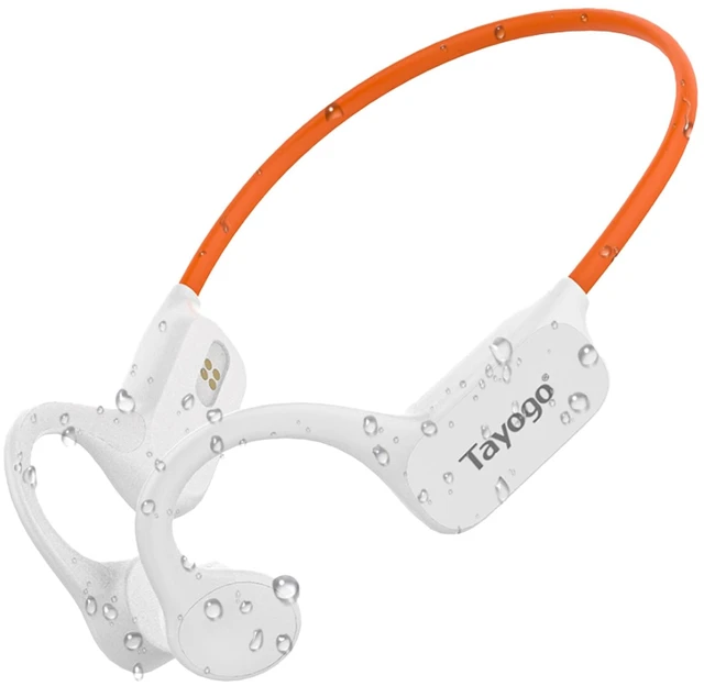 Main image of IPX8 Waterproof Bone Conduction Bluetooth Headphones Open-Ear 3-in-1 Bluetooth + FM + Receiver, 15H Playtime, Swim/Running/Cycling Wireless Headset,Compatible T6 Transmitter