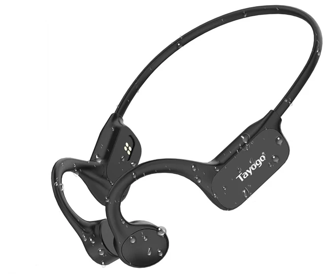 Main image of IPX8 Waterproof Bone Conduction Bluetooth Headphones Open-Ear 3-in-1 Bluetooth + FM + Receiver, 15H Playtime, Swim/Running/Cycling Wireless Headset,Compatible T6 Transmitter