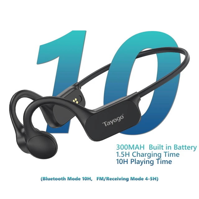 Alt view image 7 of 7 - IPX8 Waterproof Bone Conduction Bluetooth Headphones Open-Ear 3-in-1 Bluetooth + FM + Receiver, 15H Playtime, Swim/Running/Cycling Wireless Headset,Compatible T6 Transmitter