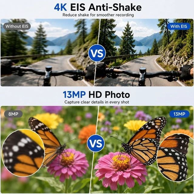 Alt view image 2 of 7 - AI Smart Glasses with Camera, 13MP HD Capture, 4K EIS, Transparent Lenses Real-Time Translation, Dual Open-Ear Speakers, Object Recognition, AI Assistant, Bluetooth Calling, IP66 Water Resistance