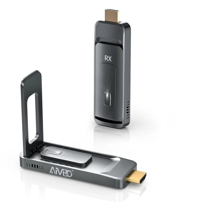Main image of 2027 New Wireless HDMI Transmitter and 1 Reciever Up to 6 RXs, 328FT Range, 4K to 1080P@60Hz, 5.8GHz, Plug and Play, for Laptop/Camera/Cable Box Streaming to Multiple Screens