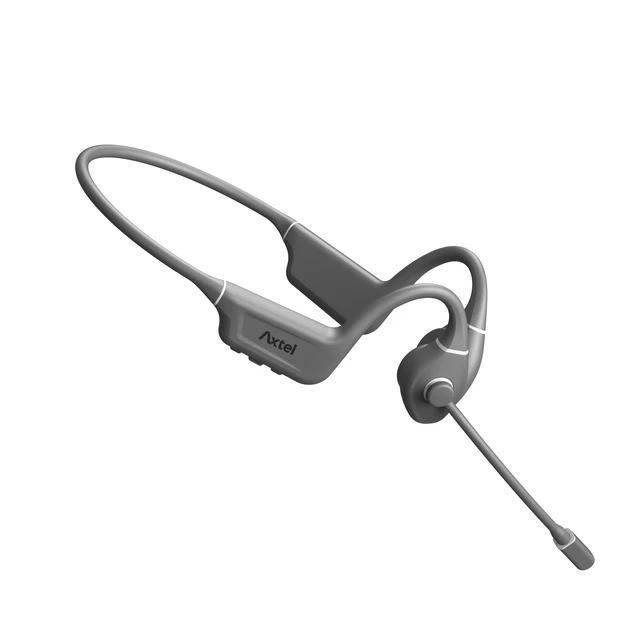 Alt view image 2 of 7 - Aura Pro Bone Conduction Bluetooth Headset, Open-Ear Awareness, ENC Noise Reduction Microphone, Dual-Device, Teams Compatible, IPX5 Sweatproof