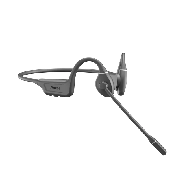 Alt view image 3 of 7 - Aura Pro Bone Conduction Bluetooth Headset, Open-Ear Awareness, ENC Noise Reduction Microphone, Dual-Device, Teams Compatible, IPX5 Sweatproof
