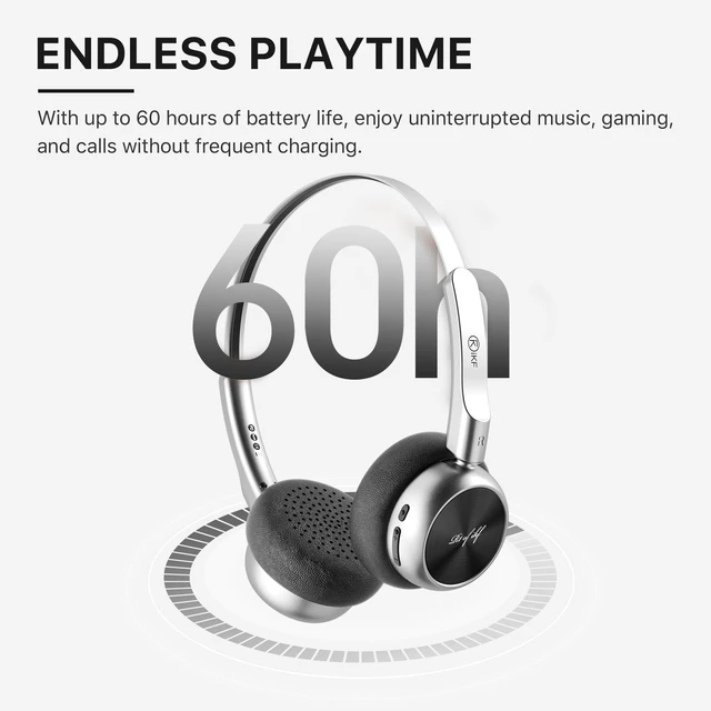 Alt view image 4 of 7 - R1 Retro Wireless Bluetooth Headphones, 60H Playtime, Comfortable Fit 38ms Low Latency, Multipoint Connect, Built-in Mic, App Customize, Multiple Color, Throwback 80s 90s, Daily
