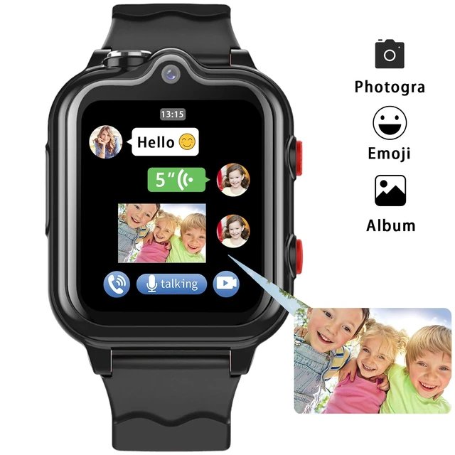 Alt view image 3 of 7 - Smart Watch for Kids, 4G Kids GPS Watch with WiFi, SMS, Call, Voice Video Chat, Bluetooth, Audio Recording, Alarm, Pedometer,Birthday Gifts for 4-16 Students