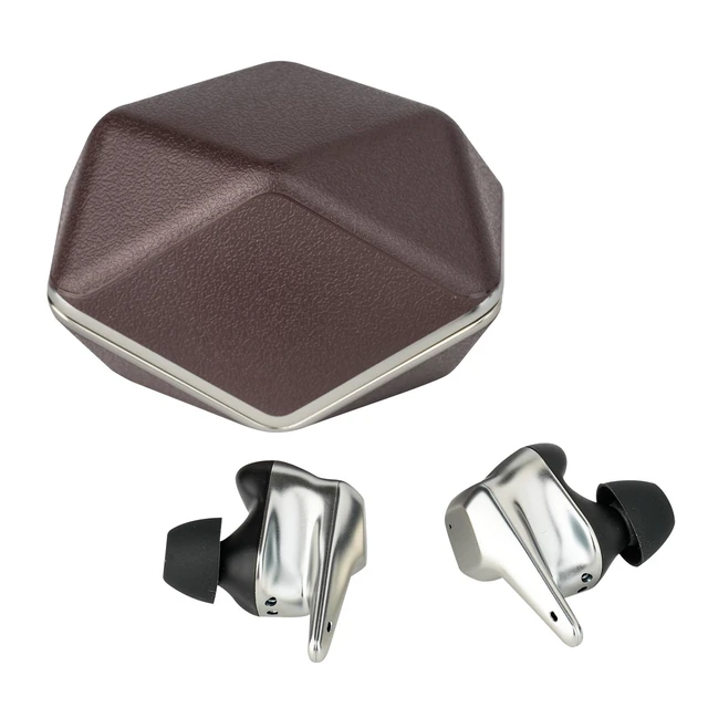 Alt view image 2 of 4 - SVANAR Wireless LE Noise Cancelling Bluetooth in-Ear Hi-Fi Earphones with Hymalaya DAC, Topology Diaphragm Driver, IPX5 Water/Sweat Resistant, Brown