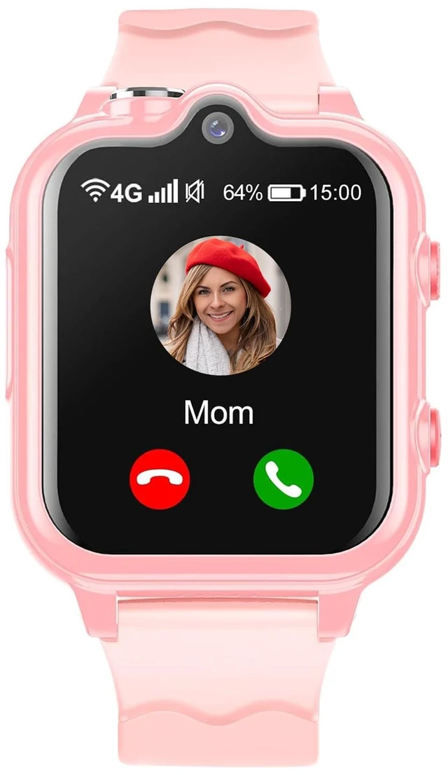 Main image of Smart Watch for Kids, 4G Kids GPS Watch with WiFi, SMS, Call, Voice Video Chat, Bluetooth, Audio Recording, Alarm, Pedometer,Birthday Gifts for 4-16 Students