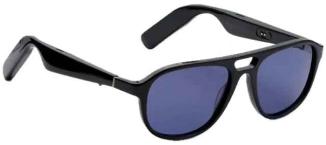 Main image of Lucyd Commander Smart Audio Sunglasses, Open-Ear, Polarized UV400 Standard fit, polarized lenses in black & navy, AI voice assistant, wireless calls & music for daily wear