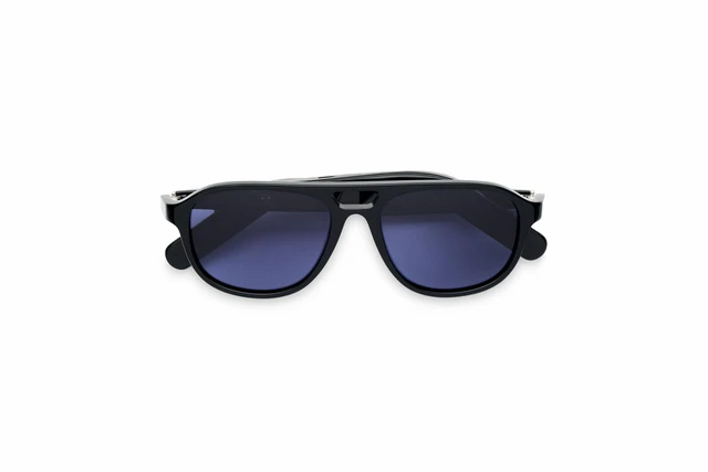 Alt view image 2 of 7 - Lucyd Commander Smart Audio Sunglasses, Open-Ear, Polarized UV400 Standard fit, polarized lenses in black & navy, AI voice assistant, wireless calls & music for daily wear