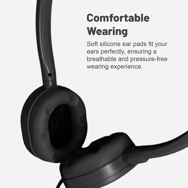 Alt view image 3 of 7 - USB-C Headphones, Black, 30 Pack Bulk Pack, Suitable for Classroom & School, For Children & Teenagers, Compatible with Pad & Smartphones