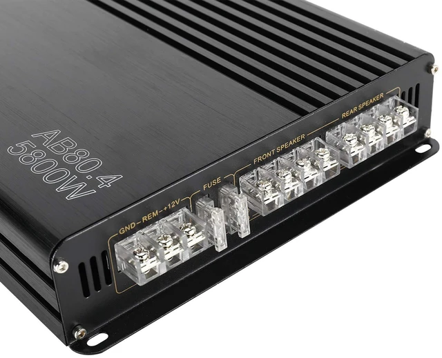 Alt view image 7 of 7 - 5800W 12V 4 Channel Car Amplifier Stereo Audio Super Bass Power Subwoofer Amp