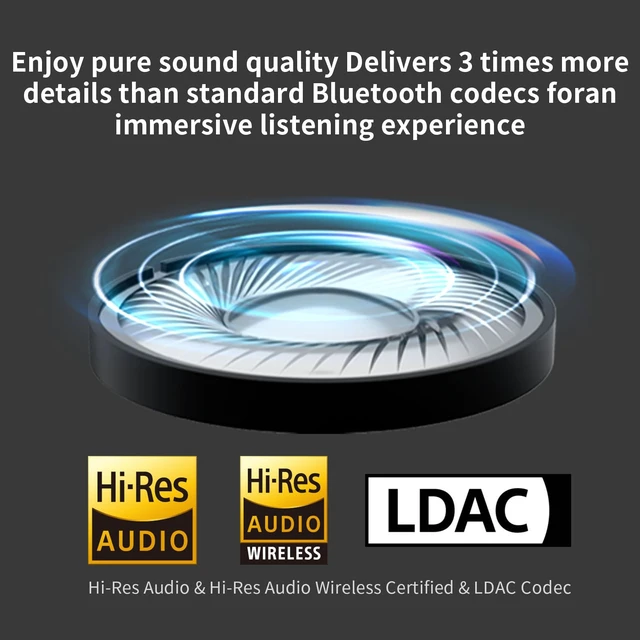 Alt view image 4 of 6 - W820NB Plus Over-Ear Active Noise Cancelling Headphones, Clear Calls with Deep Noise Reduction,Bluetooth Headphones with LDAC for Hi Res Wireless Audio Comfortable Fit,Bluetooth 5.2