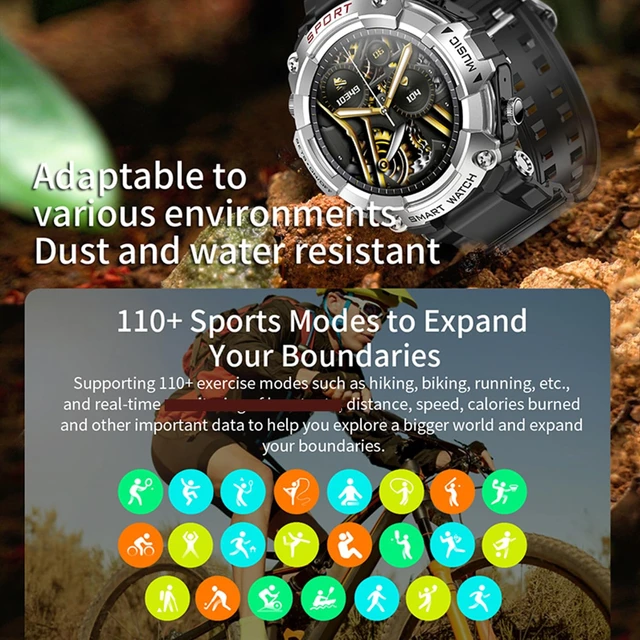 Alt view image 4 of 7 - Smart Watch with Earbuds, for iOS Android Phone,3 in 1 Round Fitness Tracker, 1.52 Inch Full Touch Screen, Answer/Make Calls, for Men and Women, Sleep Monitor, Motion Long Standby, Music Player