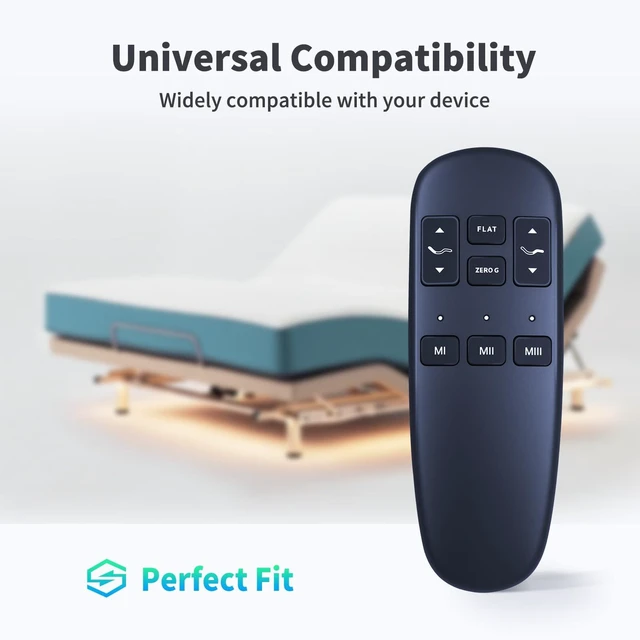 Alt view image 4 of 7 - Replacement Remote for Blissful Nights E3 Split King Adjustable Bed for Sleep Science zzZenSleep Greaton Adjustable Bed Base ZZZEN E3 Q-Series,with Zero Gravity and Flat Button