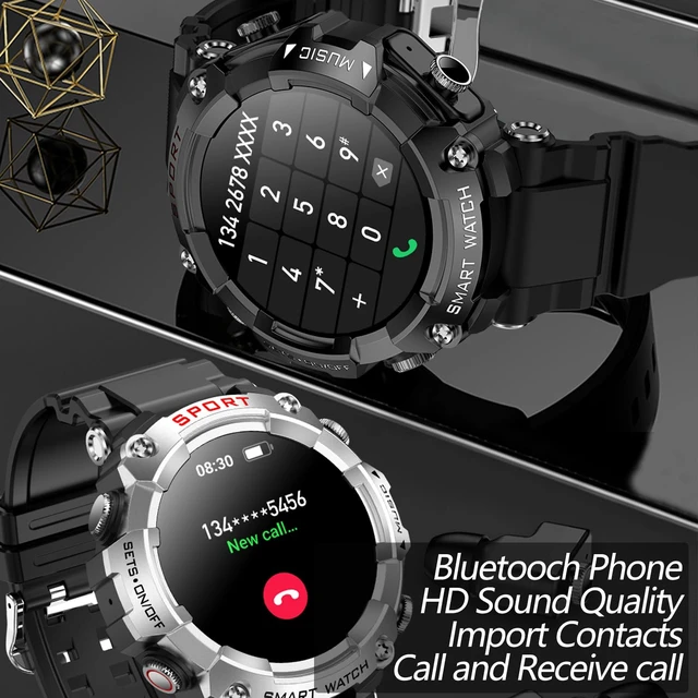 Alt view image 7 of 7 - Smart Watch with Earbuds, for iOS Android Phone,3 in 1 Round Fitness Tracker, 1.52 Inch Full Touch Screen, Answer/Make Calls, for Men and Women, Sleep Monitor, Motion Long Standby, Music Player