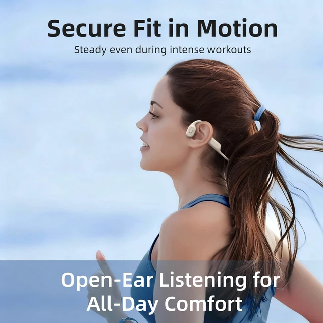 Alt view image 4 of 7 - SoundFree S30 Bone Conduction Headphones, Swimming Headphones IP68 waterproof design with 32GB MP3 storage, Bluetooth 6.0 and lightweight fit for Running and Fitness