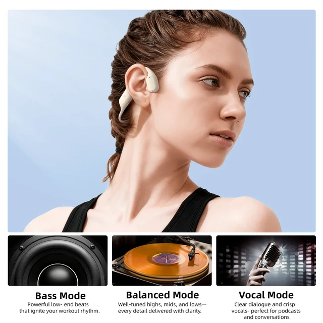 Alt view image 6 of 7 - SoundFree S30 Bone Conduction Headphones, Swimming Headphones IP68 waterproof design with 32GB MP3 storage, Bluetooth 6.0 and lightweight fit for Running and Fitness