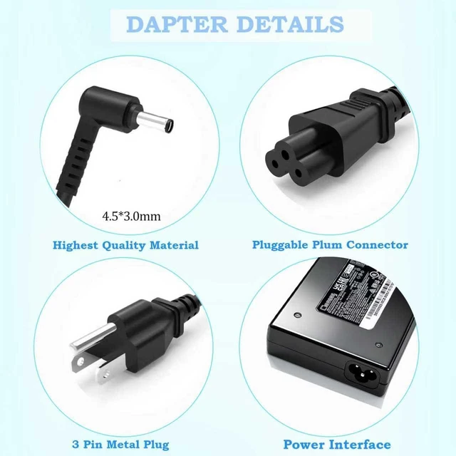 Alt view image 3 of 6 - 200W 10A Adapter fit for Chicony A21-200P2B MSI Katana/Bravo/Pulse 15 17 MSI Katana 15 AI B13V B12V 12VFK B12VGK B12VEK B13VEK B13VFK B8V B8VE Bravo 15 C7V C7VE Gaming Laptop Charger 4.5*3.0mm