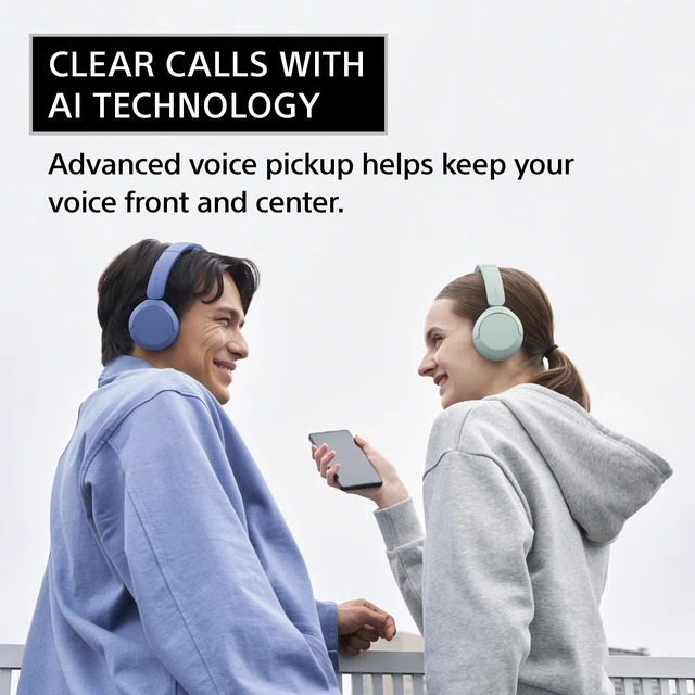 Alt view image 4 of 7 - WH-CH530 Wireless On-Ear Bluetooth Headphones with Microphone, Mint Comfortable Lightweight Design, Up to 55 Hrs Battery with Quick Charging, Multipoint Connection, Clear Calls, Swivel design