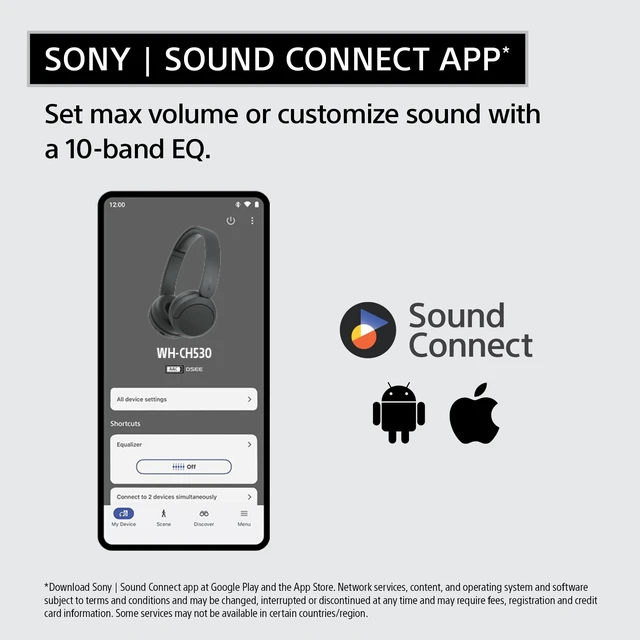 Alt view image 6 of 7 - WH-CH530 Wireless On-Ear Bluetooth Headphones with Microphone, Mint Comfortable Lightweight Design, Up to 55 Hrs Battery with Quick Charging, Multipoint Connection, Clear Calls, Swivel design