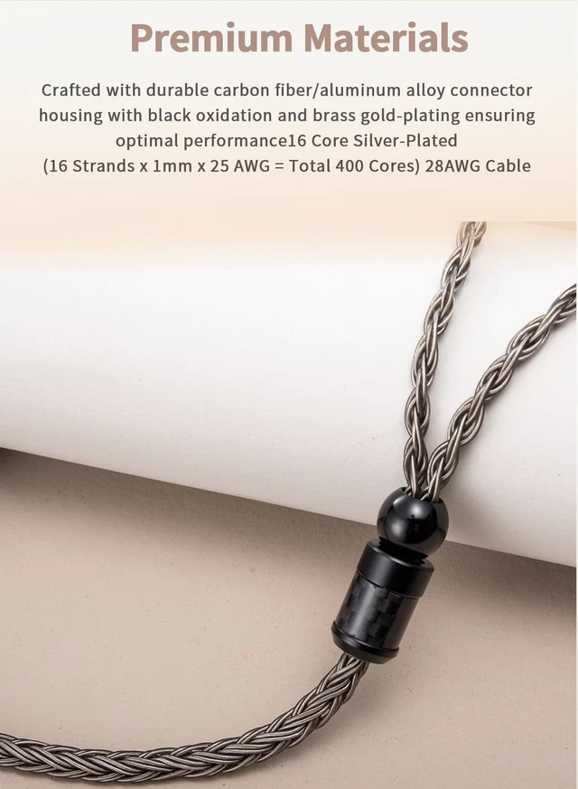 Alt view image 6 of 7 - 4-Pin XLR Balanced Cable Compatible with Focal Clear MG, Stellia, Celestee, Elear, Elegia, Elex, Radiance Headphone for Focal Cable 16 Core Replacement (with 4-Pin XLR Balanced, 2Meters 6.5Ft)