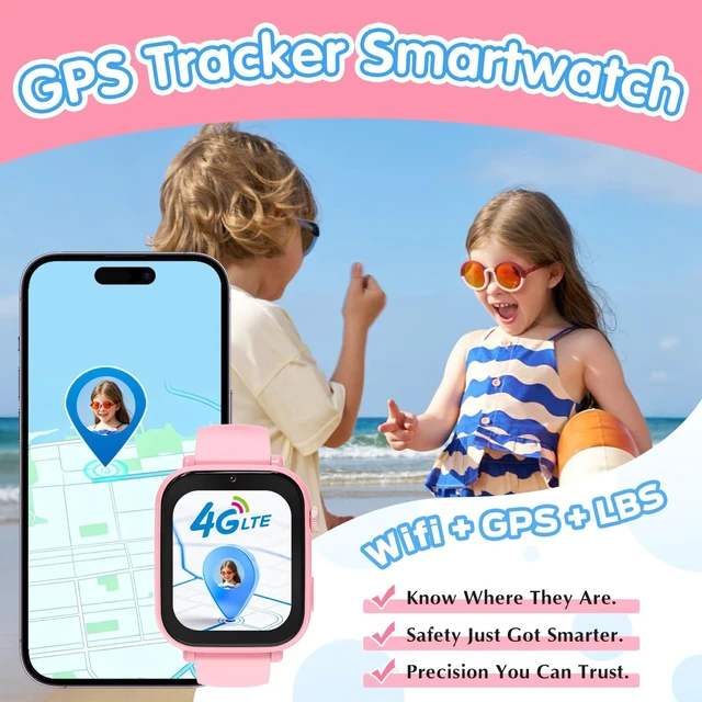 Alt view image 2 of 7 - Kids Smart Watch 4G with GPS Tracker for Boys Girls, Smartwatch for Kids Vioce Video Call SOS for Children 4-12 Bithday Gift