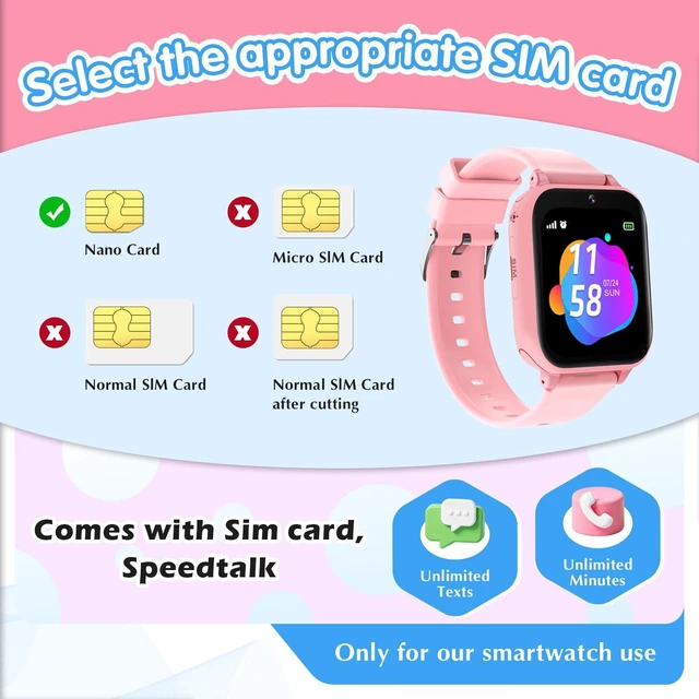 Alt view image 7 of 7 - Kids Smart Watch 4G with GPS Tracker for Boys Girls, Smartwatch for Kids Vioce Video Call SOS for Children 4-12 Bithday Gift