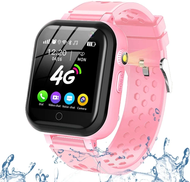 Main image of Smart Watch for Kids, 4G Kids Phone Smartwatch with GPS Tracker, WiFi SMS, Call, Voice Video Chat, Bluetooth, Audio Recording, Alarm, Pedometer, Wrist Watch for 4-16 Boys Girls Birthday Gifts