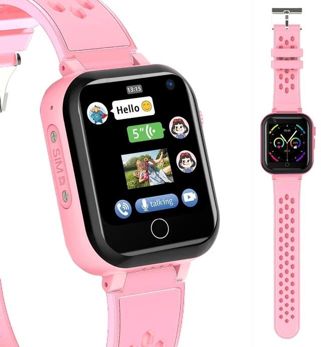 Alt view image 3 of 7 - Smart Watch for Kids, 4G Kids Phone Smartwatch with GPS Tracker, WiFi SMS, Call, Voice Video Chat, Bluetooth, Audio Recording, Alarm, Pedometer, Wrist Watch for 4-16 Boys Girls Birthday Gifts
