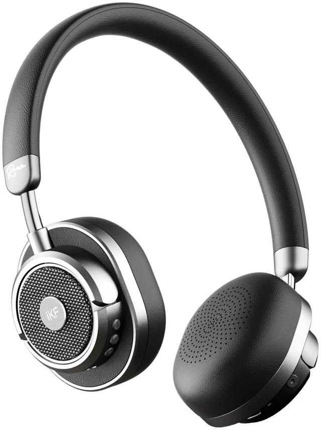 Main image of Rona Retro Classic Active Noise Cancelling Wireless Headphones, Hires 3.5mm On-Ear Wired Headset, Built-in Mic,75H Playtime, Low-Latency, 3D Movie Sound, Small Heads, Teens, Black