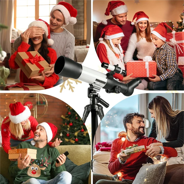 Alt view image 7 of 7 - Telescope 70mm Aperture 500mm Refractor Telescope for Adults High Powered - Professional Astronomical Refracting Telescope for Adults Beginners with Phone Adapter and Carry Bag White