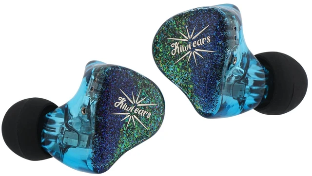 Alt view image 2 of 7 - Kiwi Ears Forteza in Ear Monitor, 1BA + 2DD HiFi Wired Earbuds IEMs for Gaming, Three-way Passive Crossover, with Detachable 0.78mm 2Pin IEM Cable for Musicians Audiophiles, Blue