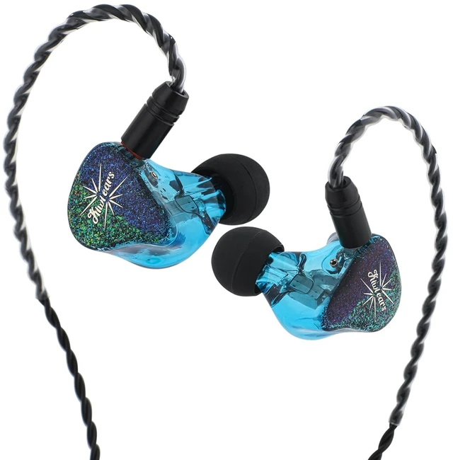 Alt view image 5 of 7 - Kiwi Ears Forteza in Ear Monitor, 1BA + 2DD HiFi Wired Earbuds IEMs for Gaming, Three-way Passive Crossover, with Detachable 0.78mm 2Pin IEM Cable for Musicians Audiophiles, Blue