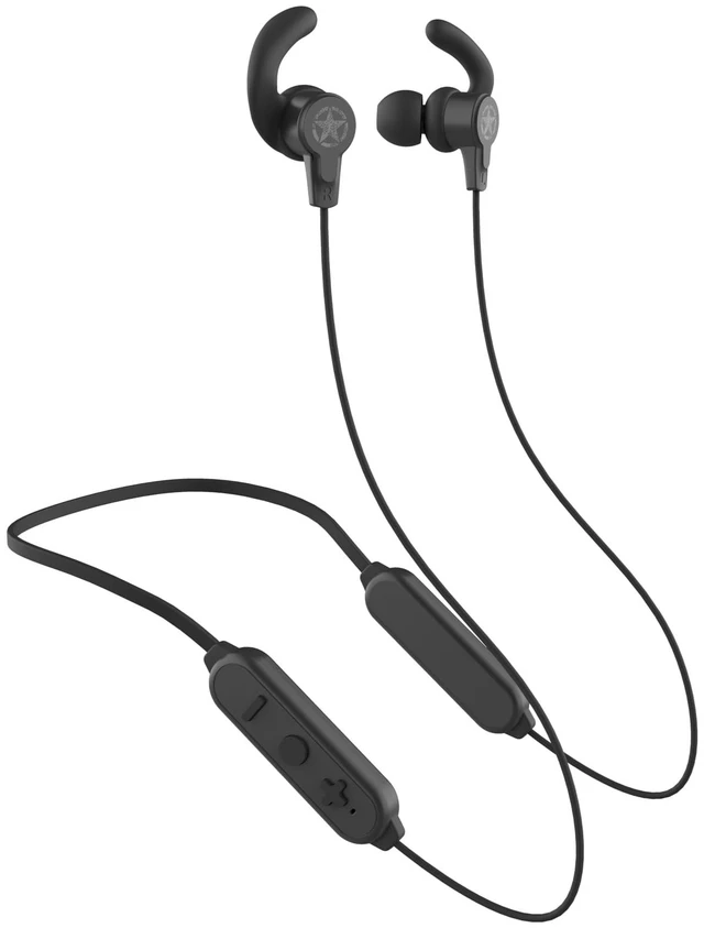 Main image of Echo-Alpha-1 24hr Battery Life Lightweight Neckband Bluetooth Earbuds (Black) an American Brand Built to Handle More reps, More Miles, and More of Life