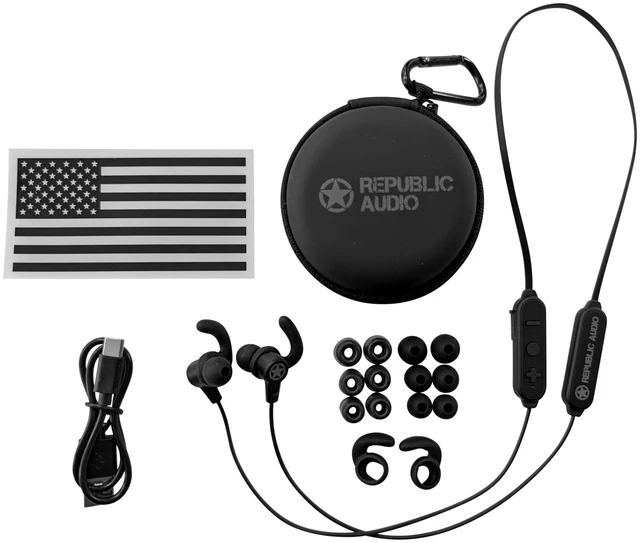 Alt view image 4 of 7 - Echo-Alpha-1 24hr Battery Life Lightweight Neckband Bluetooth Earbuds (Black) an American Brand Built to Handle More reps, More Miles, and More of Life