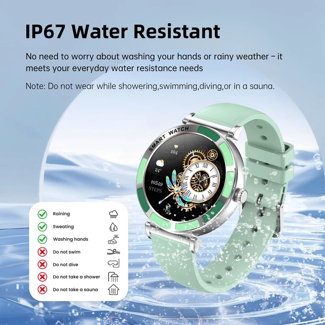 Alt view image 5 of 7 - Smart Watch for Women Fitness Tracker Compatible for iPhone Android 1.27" Round Touch Screen, IP67 Waterproof, 100+ Sports Modes, Bluetooth Call, Heart Rate, Sleep Monitor, Steps Fitness Watch