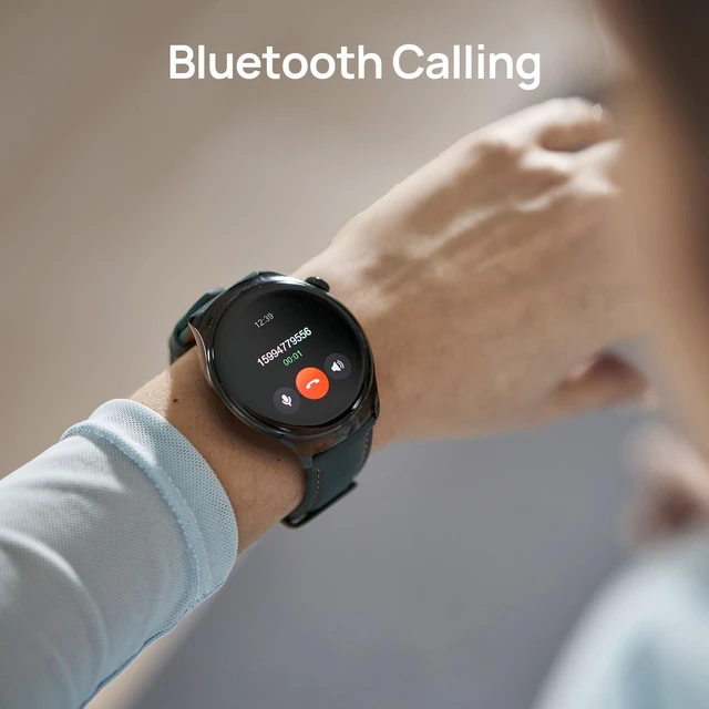 Alt view image 2 of 7 - Lite3 Pro Smartwatch for Men, GPS, Bluetooth Call, 5ATM Waterproof 15-Day Battery Life, 1.32" AMOLED Display, 150+ Sports Modes, Suitable for Running, Gym, Everyday Use, Blackish Green