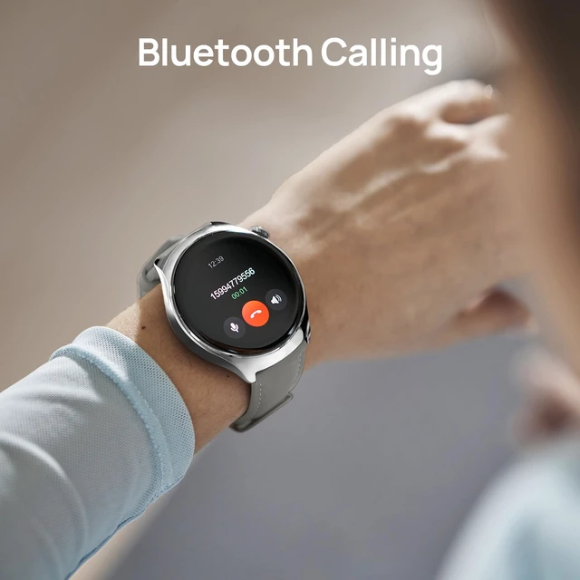 Alt view image 2 of 7 - Lite3 Pro Smartwatch for Men, GPS, Bluetooth Call, 5ATM Waterproof 15-Day Battery Life, 1.32" AMOLED Display, 150+ Sports Modes, Suitable for Running, Gym, Everyday Use, Khaki Gray