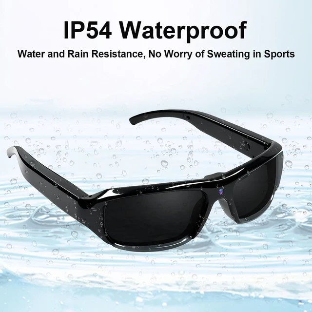 Alt view image 3 of 7 - Smart Sunglasses Camera Outdoor Sports Action Camera Glasses Full HD 1080P Video Camera Glasses UV Protection Polarized Sunglasses mit 16GB Micro SD Card, Card Reader for Hiking, Cycling, Climbing