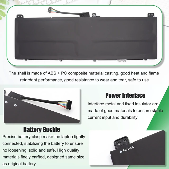 Alt view image 6 of 7 - L22C4PA1 L22M4PA1 Battery Replacement for Lenovo Yoga 7 14IRL8 For 14ARP8 16IRL8 16ARP8, Yoga 7 2-in-1 14IML9 14AHP9 16IML9 16AHP9 Series, SB11K38964 SB11K38965 SB11K38967 L22D4PA1 71Wh