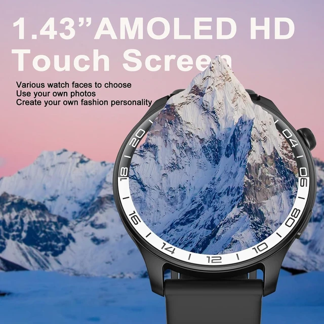Alt view image 2 of 7 - Smart Watch for Men Women(Answer/Make Call),40mm AMOLED Touchscreen IP68 Waterproof, 100+ Sports Modes, Pedometer, Heart Rate Monitor, Sleep Tracker Activity Tracker, Android, iOS