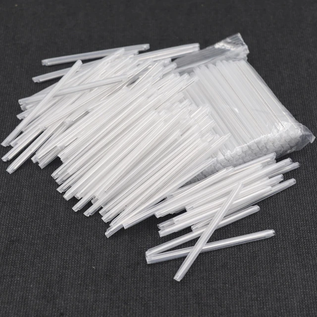 Alt view image 2 of 4 - Fiber Optic Fusion Splice Protection Sleeve Clear for Single Fiber OD2.4mm 60mm After Shrinking- 2000PCS with Storage Box