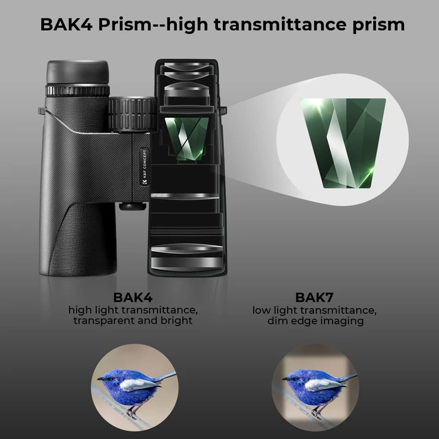 Alt view image 3 of 7 - IP68 10 Meters Waterproof 10x42 Compact Binoculars for Kids and Adults, with Tripod Converter, BAK4 Prism, FMC Lens, Cleaning Cloth for Bird Watching Hunting Travel Camping Stargazing