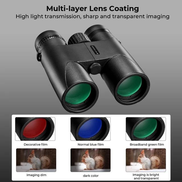 Alt view image 4 of 7 - IP68 10 Meters Waterproof 10x42 Compact Binoculars for Kids and Adults, with Tripod Converter, BAK4 Prism, FMC Lens, Cleaning Cloth for Bird Watching Hunting Travel Camping Stargazing
