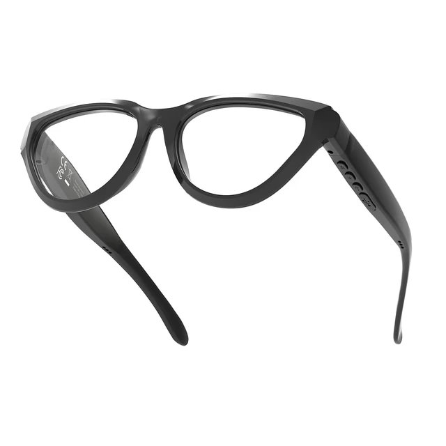 Alt view image 2 of 7 - Smart Bluetooth Glasses Audio Cat Eye Tortoiseshell Bluetooth Work Glasses for Men Women Built-in Speakers Mic, Voice Assistant, Hands-Free Call, Blue Light Blocking Clear Lens