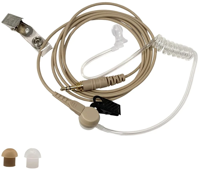 Main image of IFB Earpiece 3.5mm Kit Anchor/Broadcaster in Ear Monitor Only On Camera On Stage Professional EarSet Compatible w/iPhone, Andriod, Telex, Clear-Com, Comrex, Lecstronics