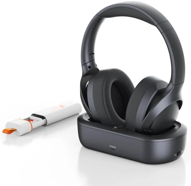 Main image of Wireless Headphones for TV Watching and Pill Organizer Digital Optical RCA AUX 3.5 MM Transmitter Charging Dock, Over Ear Headset for Seniors, 30 Hrs Playtime, Plug and Play
