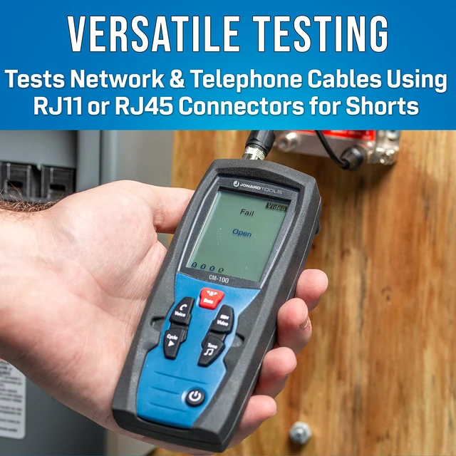 Alt view image 5 of 6 - CM-100 Cable Mapper Pro with 8 Network and 8 Coax Cable Identifiers, Black