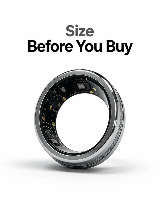 Alt view image 2 of 7 - Smart Ring for Women & Men, Smart Ring Sleep Tracker, No Subscription Health Tracker Ring with Heart Rate Monitor, Blood Oxygen (SpO2), Body Temperature, Stress & Fitness Tracking, Bluetooth
